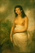 John Webber The Tahitian Princess Poedua, the daughter of Orio, Chief of Raiatea Sweden oil painting artist
